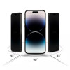 Tech-Protect Anti Spy Glass Pro+ privacy gehard glas voor Apple iPhone 17e / 16e / 14 / 13 Pro / 13 (2 stuks), zwart