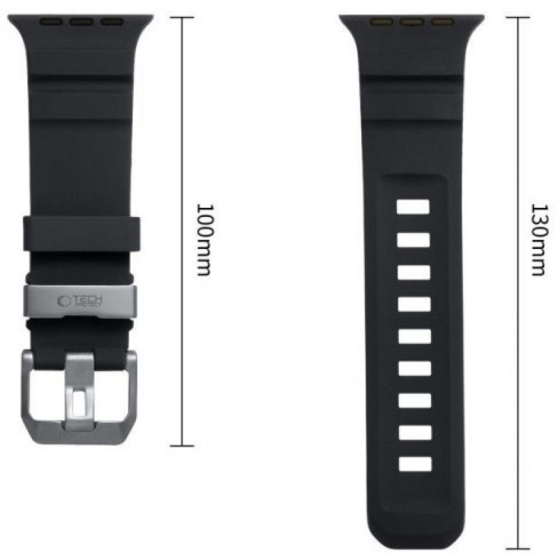 Tech-Protect Motion Apple Watch 8 / 9 / 10 / 11 / 12 / SE / Ultra 44/45/46/49 mm band, zwart