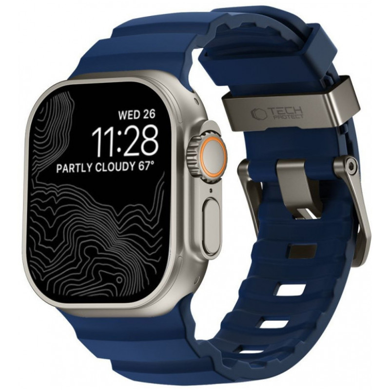 Tech-Protect Motion Apple Watch 8 / 9 / 10 / 11 / 12 / SE / Ultra 44/45/46/49 mm band, Nautical Blue
