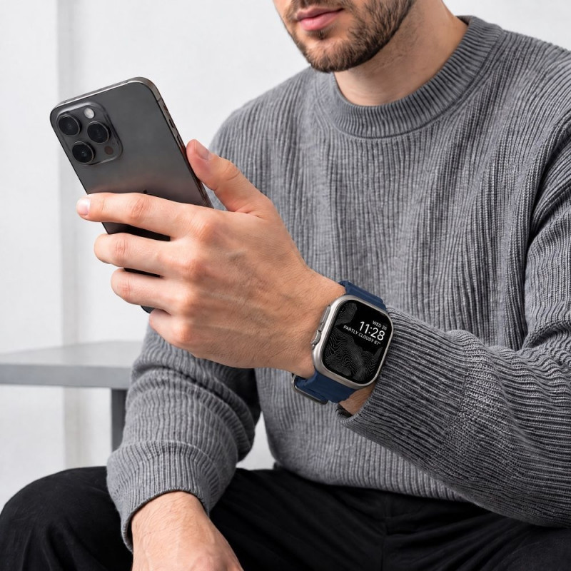 Tech-Protect Motion Apple Watch 8 / 9 / 10 / 11 / 12 / SE / Ultra 44/45/46/49 mm band, Nautical Blue