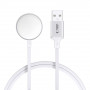 Tech-Protect MC02 UltraBoost magnetische oplader USB-A-kabel 100 cm voor Apple Watch, wit