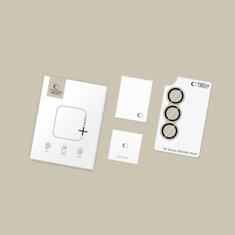 Tech-Protect Camring Fit+ camerabescherming voor Samsung Galaxy S26 / S26+ Plus, transparant