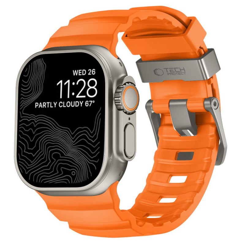 Tech-Protect Motion Apple Watch 8 / 9 / 10 / 11 / 12 / SE / Ultra 44/45/46/49 mm band, signaaloranje