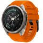 Tech-Protect Siliconen band voor Garmin Fenix 5 / 6 / 6 Pro / 7 / 8 / 8 Pro / E / 9 / 9 Pro 51 mm, Signal Orange