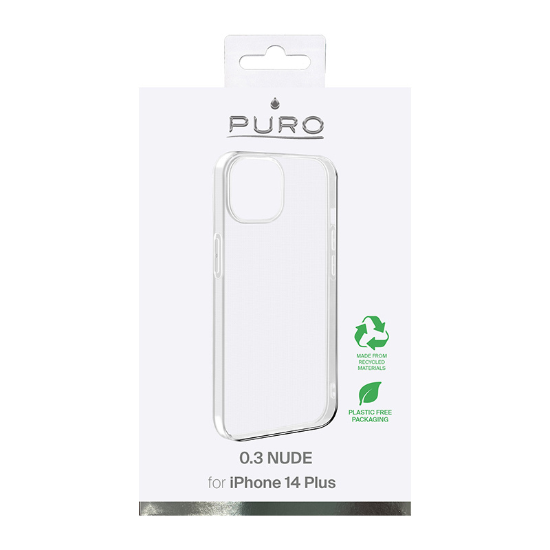 Puro 0.3 Nude hoesje voor Apple iPhone 14 Plus / 15 Plus, transparant