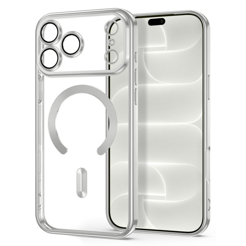 Tech-Protect Magflex MagSafe-hoesje Apple iPhone 17 Pro Max / 18 Pro Max, glanzend zilver