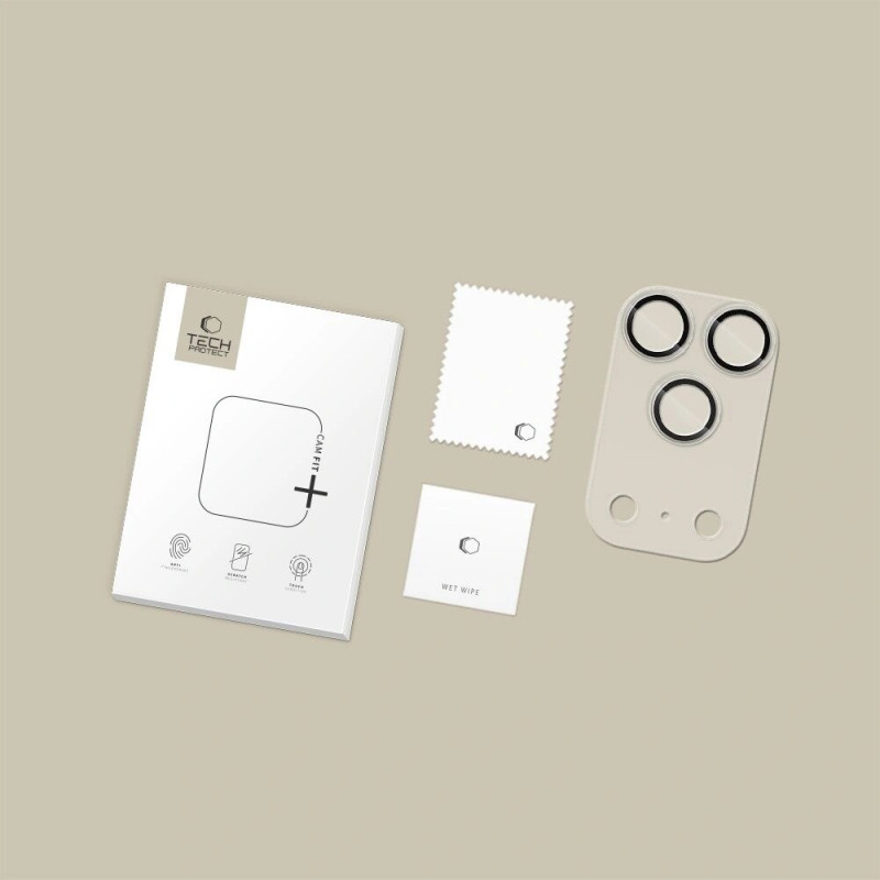 Tech-Protect Camfull Fit+ camerahoes voor Apple iPhone 17 Pro, mat transparant