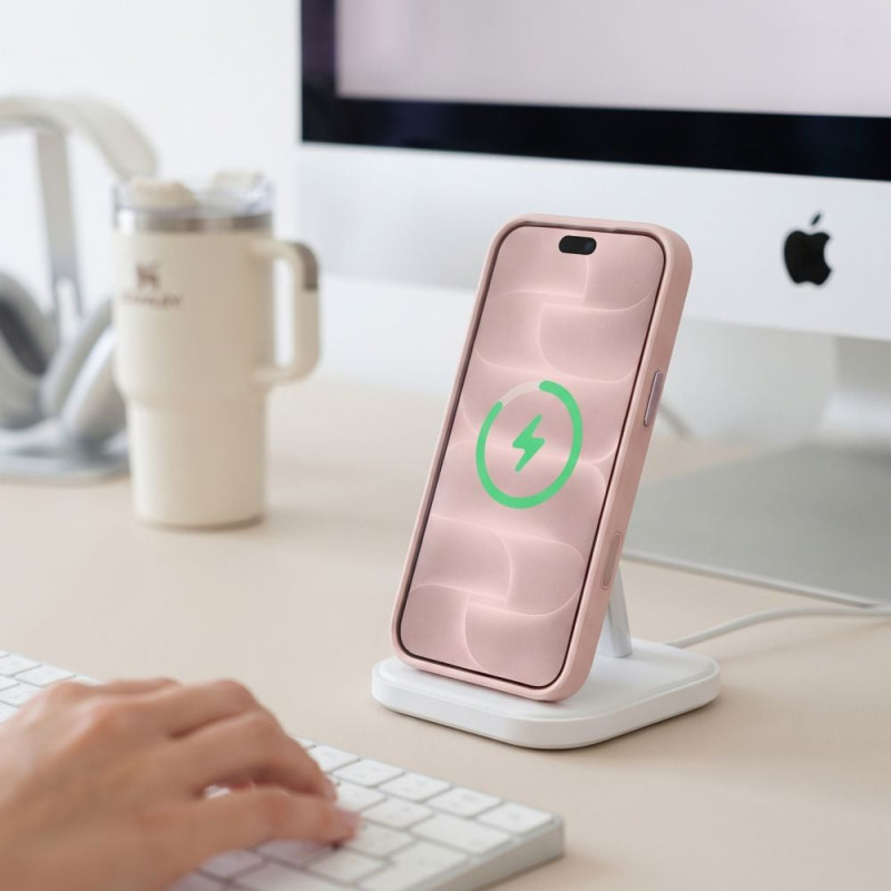 Tech-Protect MagPeak MagSafe CC Apple iPhone 17 Pro Max / 18 Pro Max hoesje THP6115, mat roze