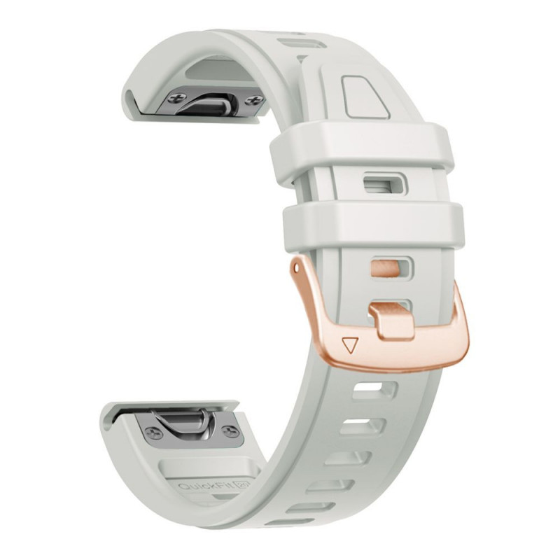 Tech-Protect siliconen horlogeband voor Garmin Fenix 5s / 5s Plus / 6s / 6s Pro / 7s / 8 / 9 / 9 Pro 43 mm, Fog Grey