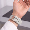 Tech-Protect siliconen horlogeband voor Garmin Fenix 5s / 5s Plus / 6s / 6s Pro / 7s / 8 / 9 / 9 Pro 43 mm, Fog Grey