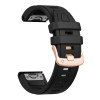 Tech-Protect siliconen horlogeband voor Garmin Fenix 5s / 5s Plus / 6s / 6s Pro / 7s / 8 / 9 / 9 Pro 43 mm, zwart