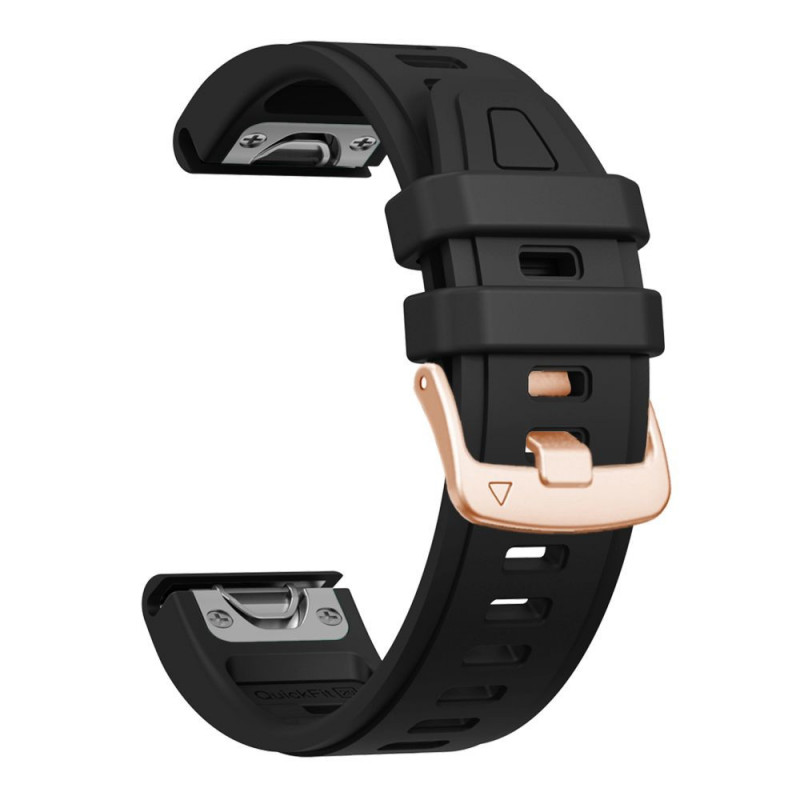 Tech-Protect siliconen horlogeband voor Garmin Fenix 5s / 5s Plus / 6s / 6s Pro / 7s / 8 / 9 / 9 Pro 43 mm, zwart