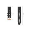 Tech-Protect siliconen horlogeband voor Garmin Fenix 5s / 5s Plus / 6s / 6s Pro / 7s / 8 / 9 / 9 Pro 43 mm, zwart
