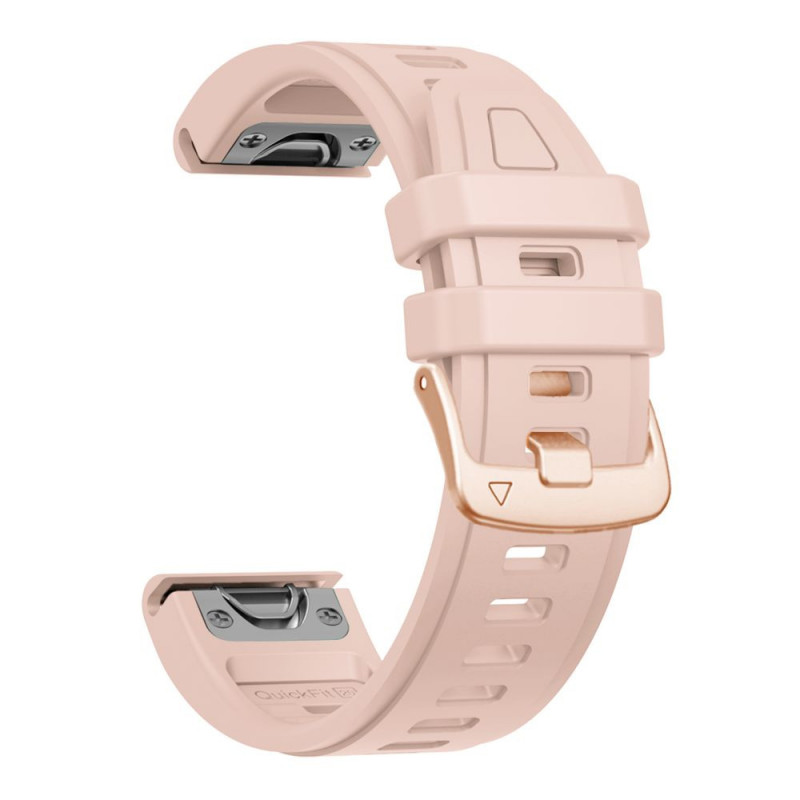 Tech-Protect siliconen horlogeband voor Garmin Fenix 5s / 5s Plus / 6s / 6s Pro / 7s / 8 / 9 / 9 Pro 43 mm, poederroze