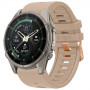 Tech-Protect siliconen horlogeband voor Garmin Fenix 5s / 5s Plus / 6s / 6s Pro / 7s / 8 / 9 / 9 Pro 43 mm, walnoot