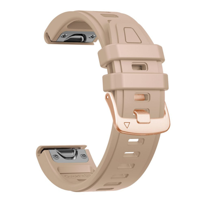 Tech-Protect siliconen horlogeband voor Garmin Fenix 5s / 5s Plus / 6s / 6s Pro / 7s / 8 / 9 / 9 Pro 43 mm, walnoot