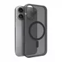 Puro Daylight MagSafe-compatibele siliconenhoes voor iPhone 17, doorschijnend zwart