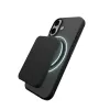 Puro Daylight MagSafe-compatibele siliconenhoes voor iPhone 17, doorschijnend zwart