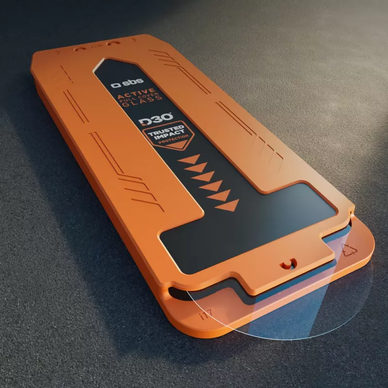 SBS D3O gehard glas met applicator voor iPhone 17 Pro (1 st)
