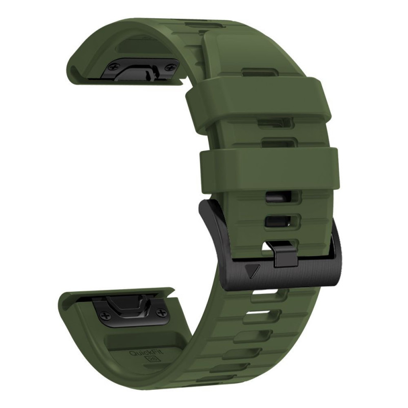 Tech-Protect siliconen horlogeband voor Garmin Fenix 5 / 6 / 6 Pro / 7 / 8 / 8 Pro / E / 9 / 9 Pro 47 mm, legergroen