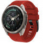 Tech-Protect siliconen horlogeband voor Garmin Fenix 5 / 6 / 6 Pro / 7 / 8 / 8 Pro / E / 9 / 9 Pro 47 mm, Crimson Red