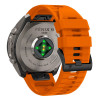 Tech-Protect siliconen horlogeband voor Garmin Fenix 5 / 6 / 6 Pro / 7 / 8 / 8 Pro / E / 9 / 9 Pro 47 mm, signaaloranje