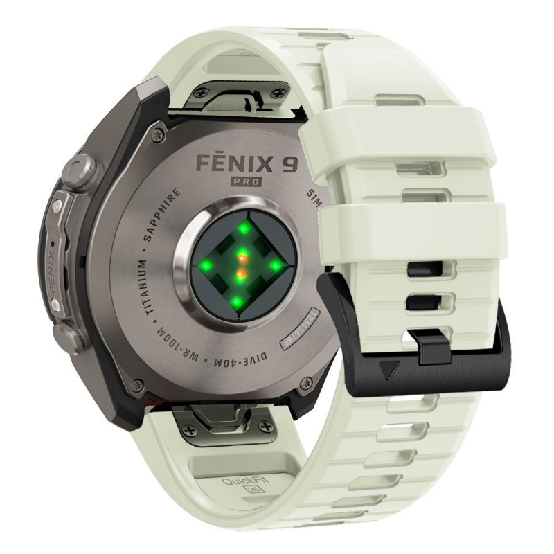 Tech-Protect siliconen horlogeband voor Garmin Fenix 5 / 6 / 6 Pro / 7 / 8 / 8 Pro / E / 9 / 9 Pro 47 mm, steengrijs