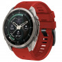 Tech-Protect siliconen horlogeband voor Garmin Fenix 5 / 6 / 6 Pro / 7 / 8 / 8 Pro / E / 9 / 9 Pro 51 mm, Crimson Red