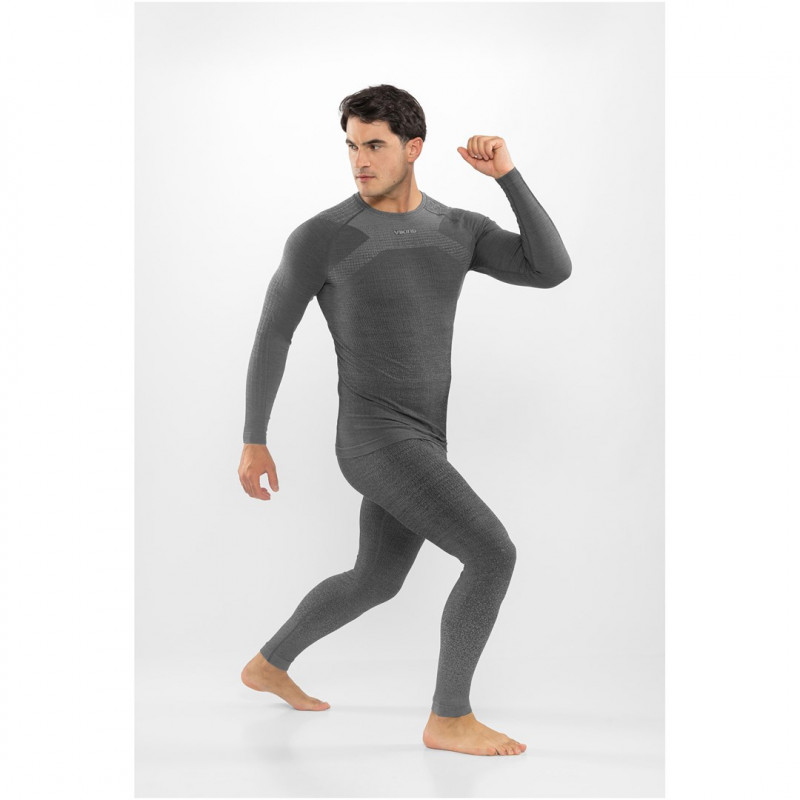 Viking Altis Man Set merino baselagenset voor heren, zwart, M