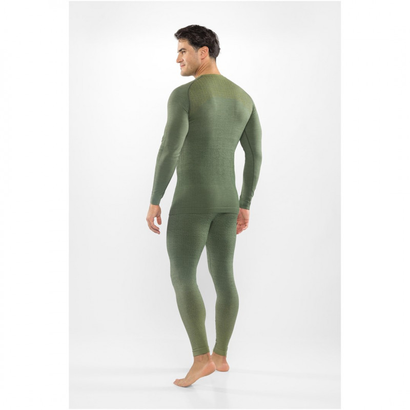 Viking Altis Man Set herenset van merinowol basislaag, donkergroen, XL