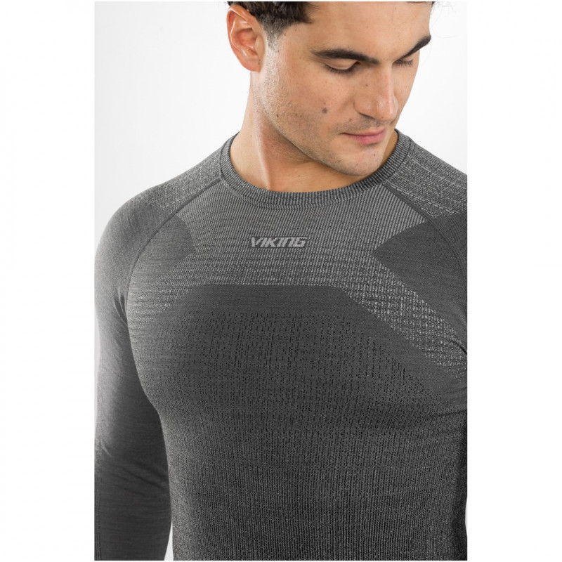 Viking Altis Man Set merino baselagenset voor heren, zwart, L