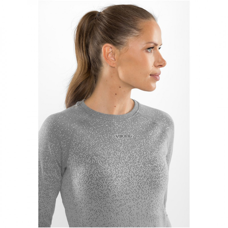 Viking Altis Lady Set merino baselagenset voor dames, grijs, M