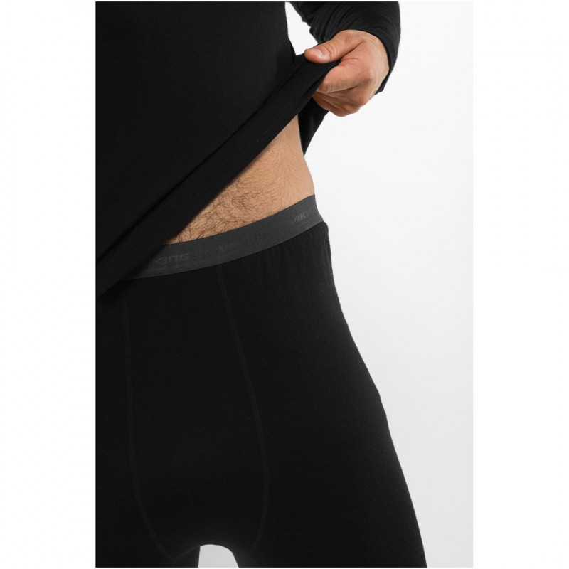 Viking Meriboo Man Set merinoset voor heren, zwart, M