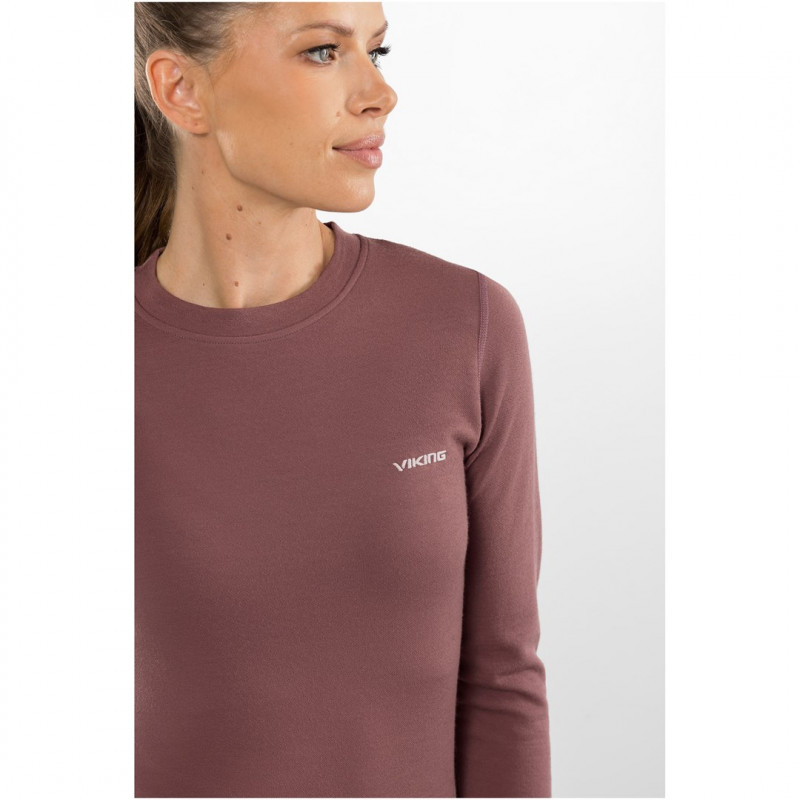 Viking Meriboo Lady Set Merino basislaagset voor dames, roze, M