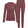 Viking Meriboo Lady Set Merino basislaagset voor dames, roze, M