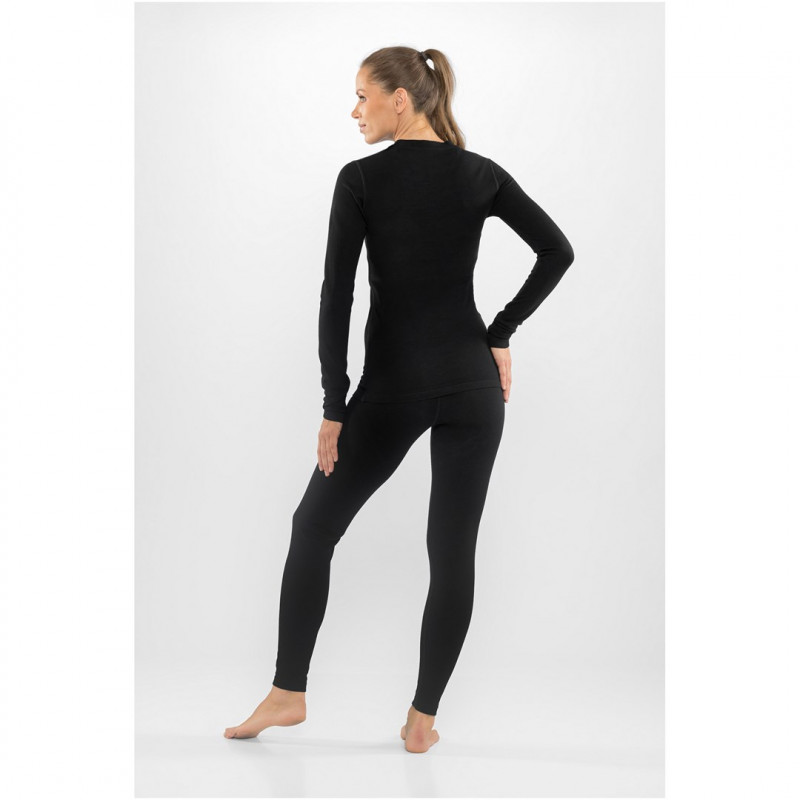 Viking Meriboo Lady Set Merino dames baselayer set, zwart, M