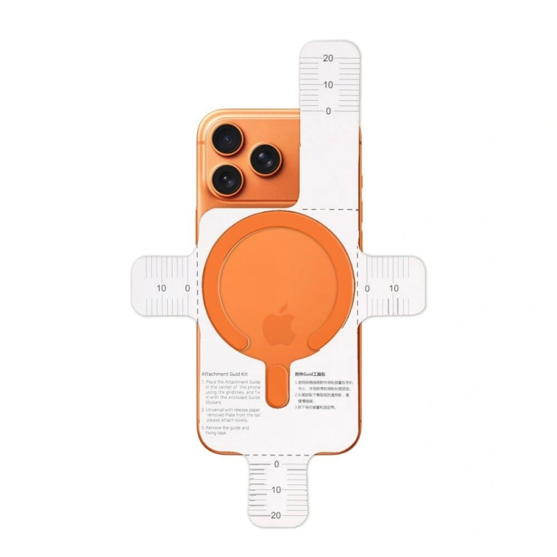 Tech-Protect MMP-200 magnetische MagSafe-ring, kosmisch oranje