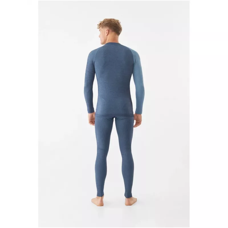 Viking Meriboo Man Set herenset van merinowol basislaag, marineblauw, M
