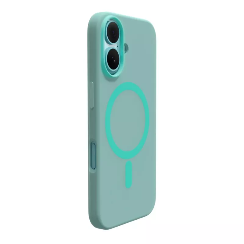 Puro Daylight MagSafe siliconenhoesje voor iPhone 16, groen