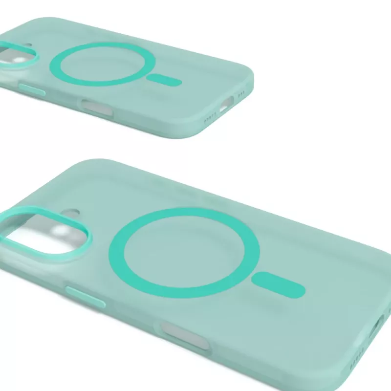 Puro Daylight MagSafe siliconenhoesje voor iPhone 16, groen