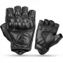 Rockbros 16220006003 motorhandschoenen van ecologisch leer, maat L, zwart
