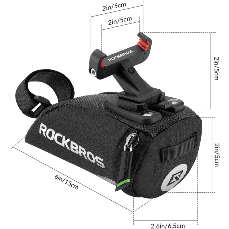 Rockbros C28 zadeltas voor fiets, zwart