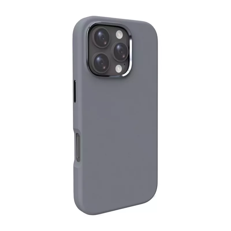 Puro Icon Mag Pro MagSafe-siliconehoesje voor iPhone 16 Pro Max, donkergrijs