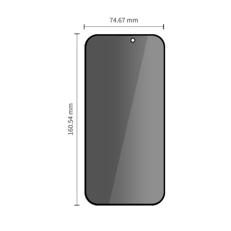 Tech-Protect OneTouch Set Spy+ privacy gehard glas voor Apple iPhone 18 Pro Max (2 stuks)