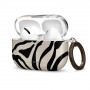Tech-Protect Lamano-hoesje voor Apple AirPods Pro 3 met karabijnhaak, Nature Muse (zwart en beige)