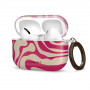 Tech-Protect Lamano-hoesje voor Apple AirPods Pro 3 met karabijnhaak, Flamingo Bloom (roze en beige)