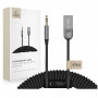 Tech-Protect Ultraboost AU04 Bluetooth 6.0 audio-adapter met AUX 3,5 mm, grijs