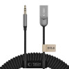 Tech-Protect Ultraboost AU04 Bluetooth 6.0 audio-adapter met AUX 3,5 mm, grijs