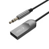 Tech-Protect Ultraboost AU04 Bluetooth 6.0 audio-adapter met AUX 3,5 mm, grijs