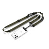 Tech-Protect C9S Rope Crossbody telefoonriem, nylon, 91–140 cm, legergroen